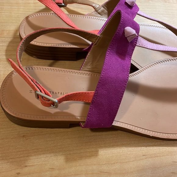 Zara multicolor flat sandals - Picture 2 of 6